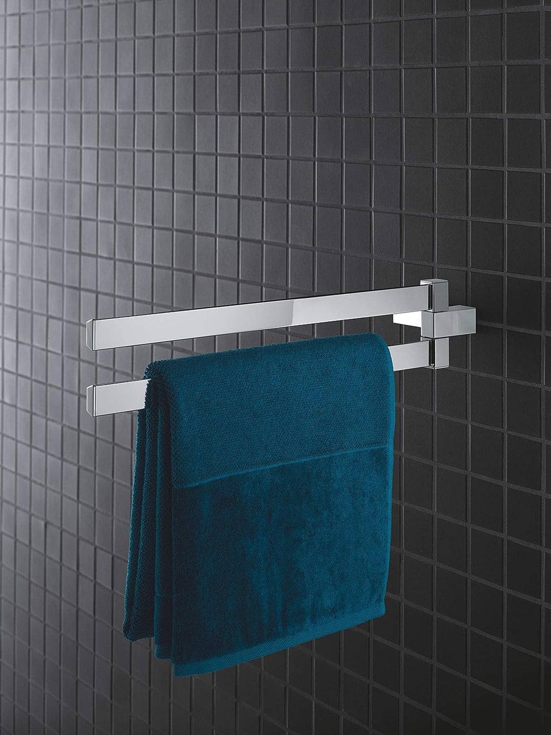 GROHE Selection Cube Bad-Accessoires (Doppel-Handtuchhalter, Material: Metall) chrom, 40768000