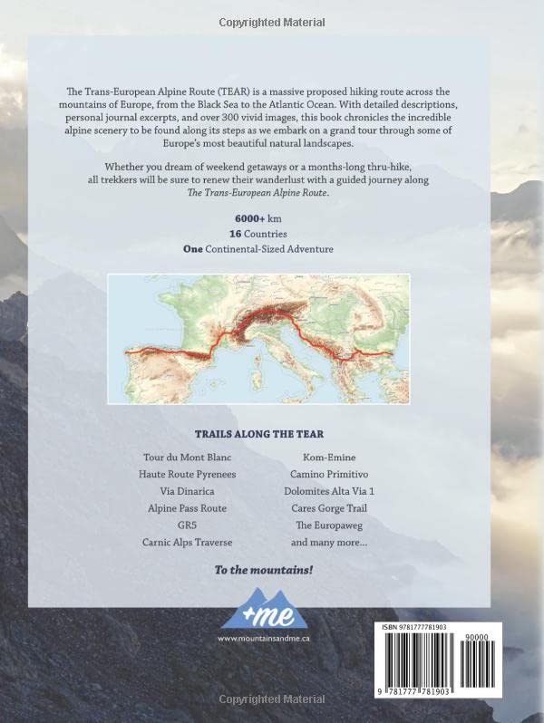 Trans-European Alpine Route: Hike Across A Continent, Gebundenes Buch