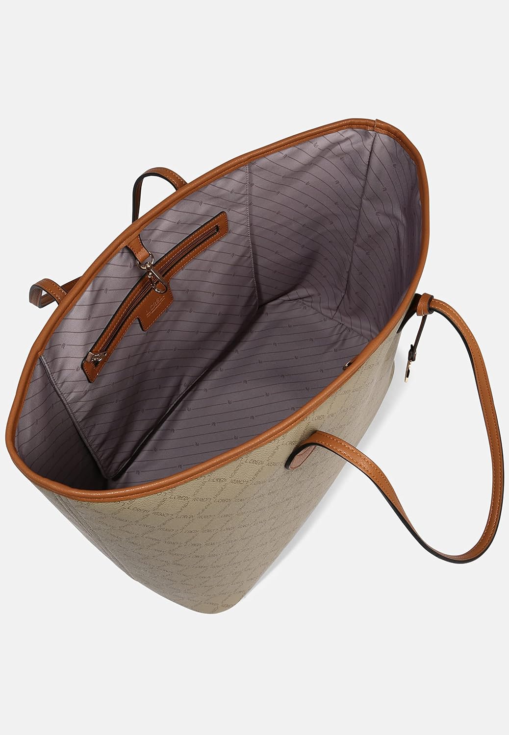 L.CREDI Handtasche Filiberta mit Label-Applikationen Damen