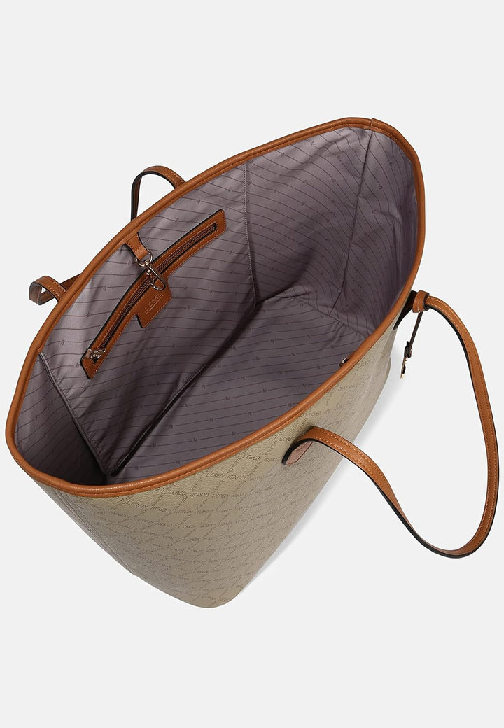 L.CREDI Handtasche Filiberta mit Label-Applikationen Damen