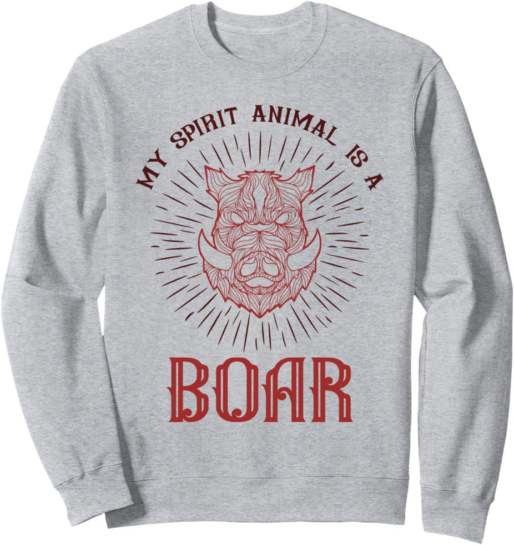 Mein Geistestier ist ein Wildschwein Sweatshirt