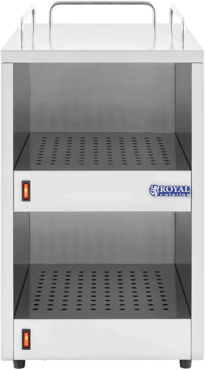 Royal Catering RC-CW001 Tassenwärmer für bis zu 72 Tassen 2 Ablageflächen 55 °C Kaffeetassenwärmer T