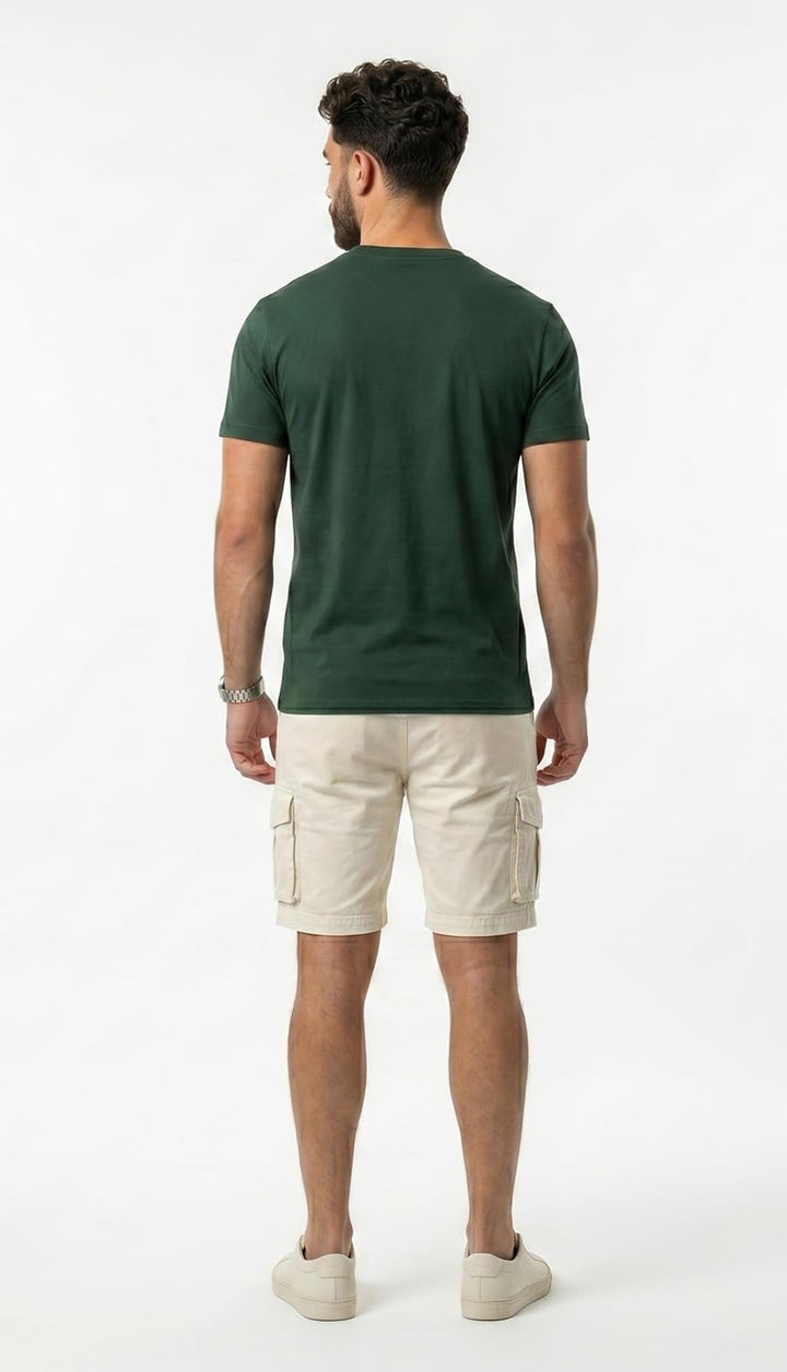 2er-Pack Herren-Henley-T-Shirts mit halben Ärmeln, leichte Henley-Oberteile Oliv, Marine, Kastanienb