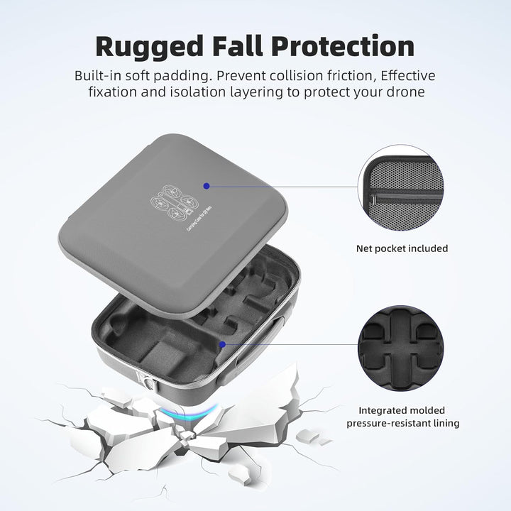BRDRC Neo Tasche, Wasserdichtes Koffer Tragbare für DJI Neo Fly More Combo Tragetasche Reisetasche f