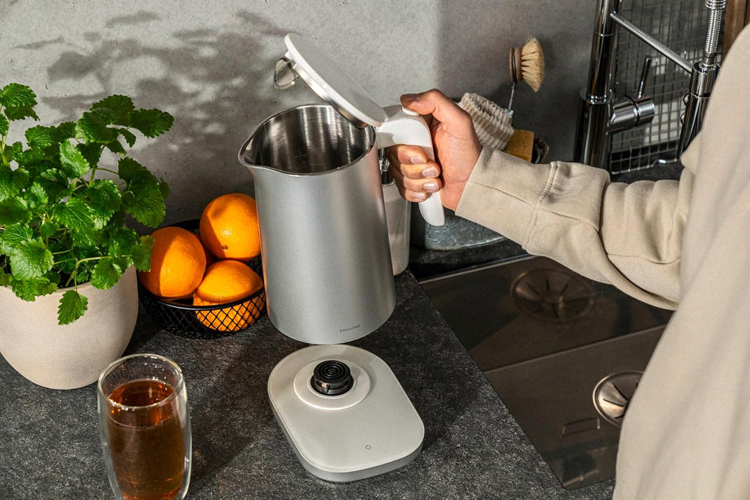 ZWILLING ENFINIGY Wasserkocher Pro mit 6 Temperatureinstellungen, Warmhaltefunktion, Edelstahl-Behäl