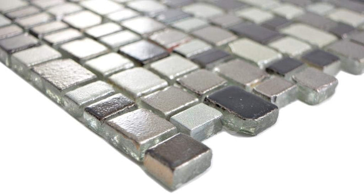 Transparentes Crystal Mosaik Glasmosaik coffee Wand Küche Bad Fliesenspiegel|85-1213_f|10 Mosaikmatt