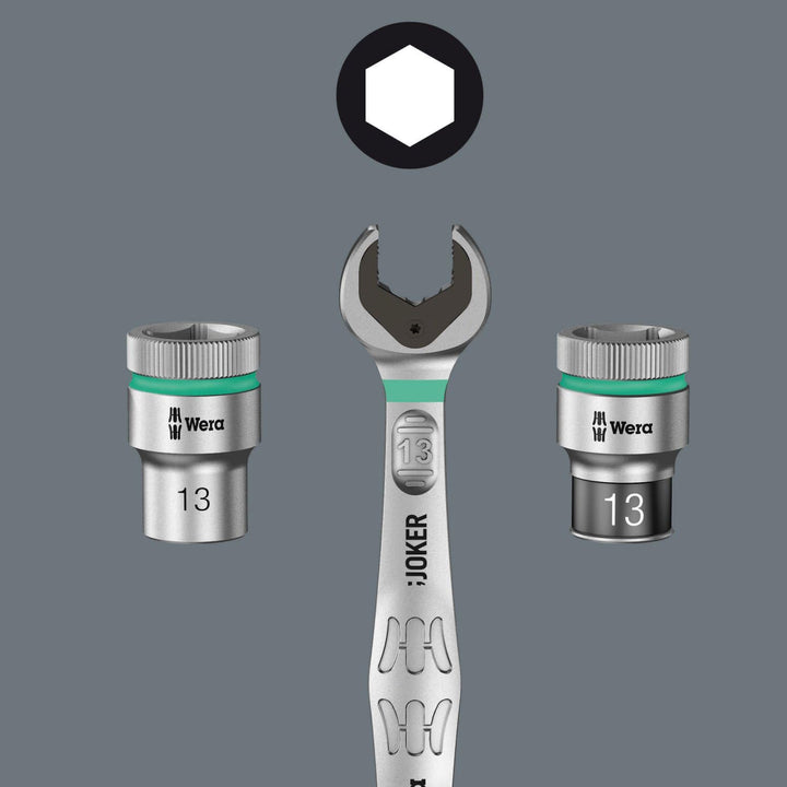 Wera Joker Switch Maul-Ringratschen-Schlüssel, umschaltbar, 19 x 246 mm, Blau, 05020074001 19 x 246