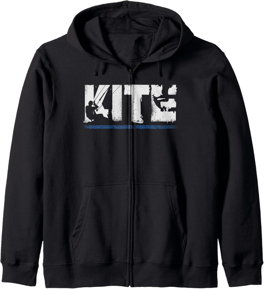 KITE Kiten Kiteboarding Kitesurfen Surf Vintage Retro Kapuzenjacke