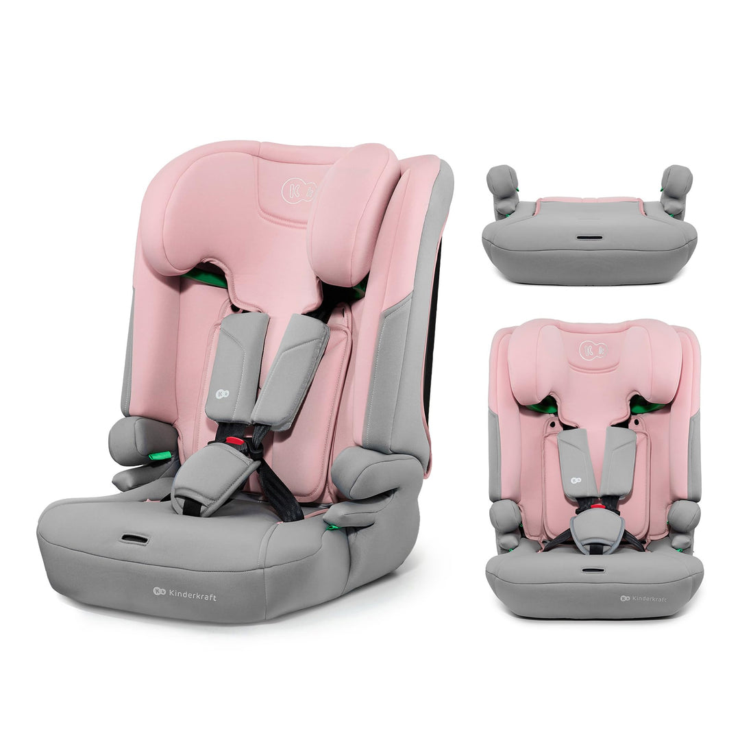 Kinderkraft I-COMFY, Autositz, Für Kinder, Reguliert (76-150cm), Verstellbare Rückenlehne, 5-Punkt-S
