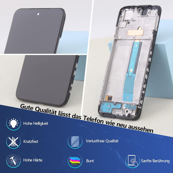 RongZy Display für Xiaomi Poco M4 Pro 4G MZB0B5VIN LCD Bildschirmersatz Digitizer Touchscreen Montie
