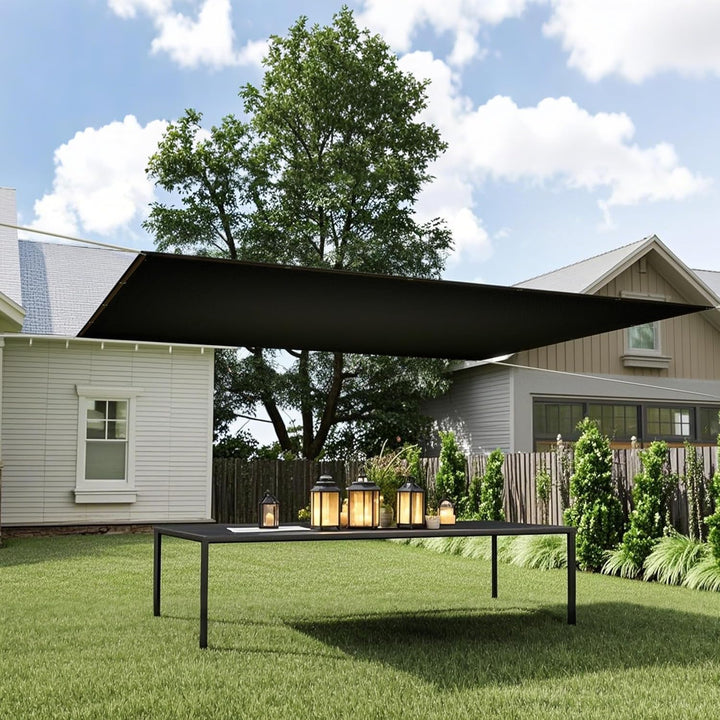 YRHome Sonnensegel 2x5m Rechteckig UV-Schutz 95% Winddurchlässig Robust für Garten Terrasse Balkon a
