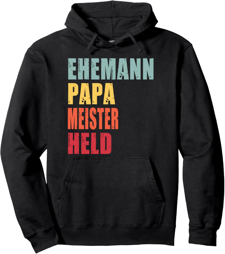 Meister Ehemann Papa Held Pullover Hoodie