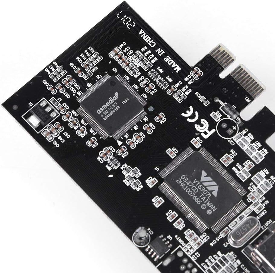 ASHATA PCI Express Karte,IEEE 1394b PCIe Firewire Karte PCI-E PCI Express FireWire Controller Karte