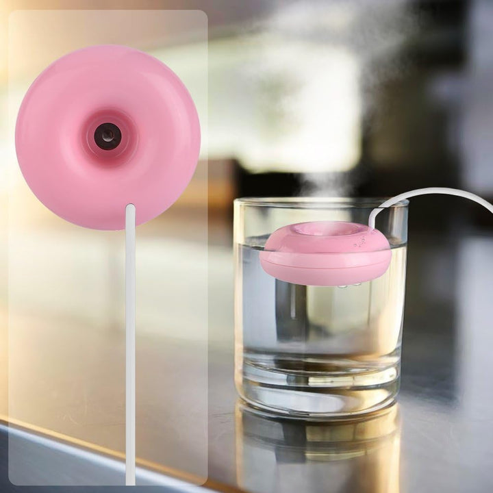 Eboxer Tragbarer Mini-Donut-förmiger USB-Zerstäubungsspray-Luftbefeuchter USB Luftbefeuchter für Hom