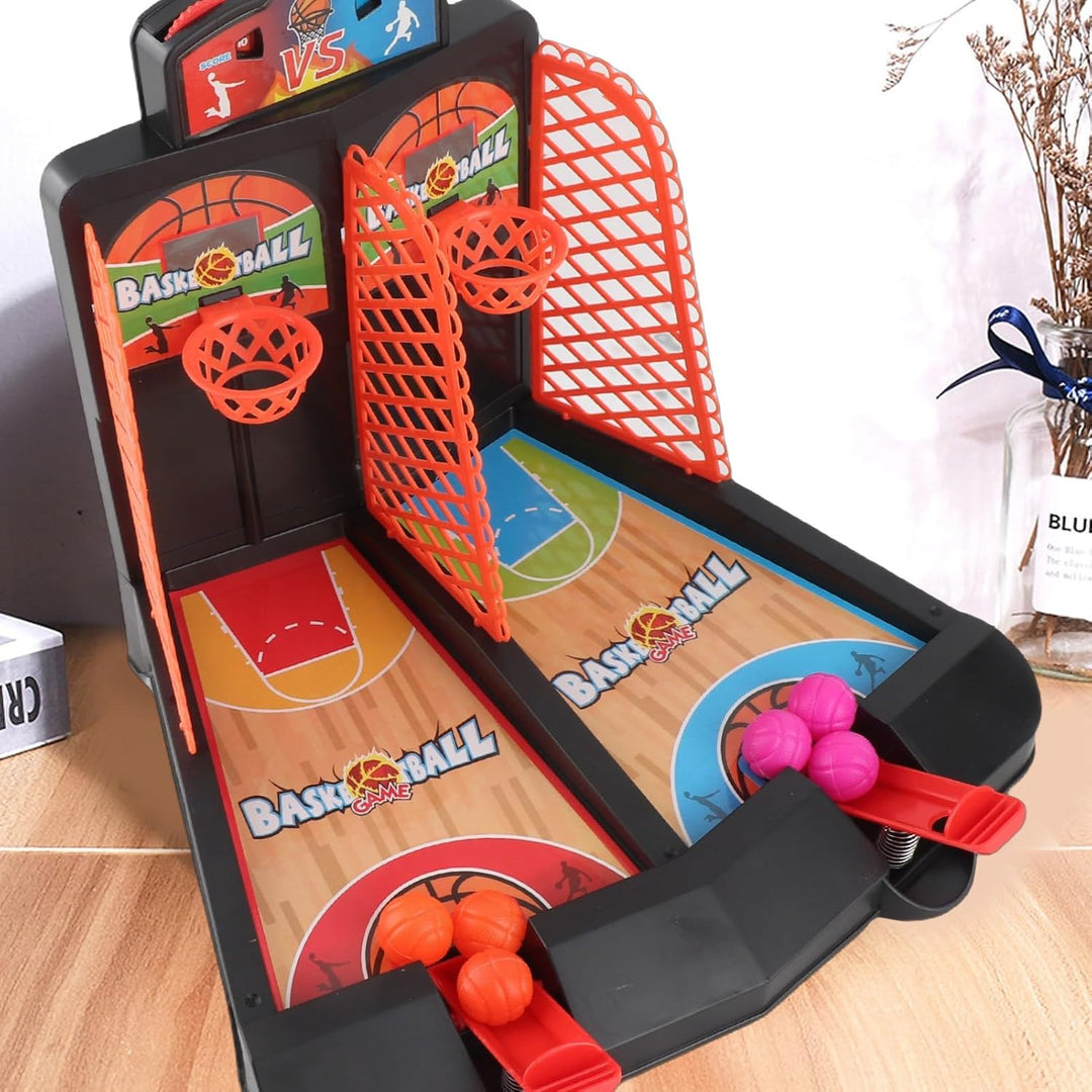 VGEBY Tisch-Basketball-Schiessspiel, Kunststoff-Tisch-Basketball-Schiessspiel für Eltern, Kinder, In
