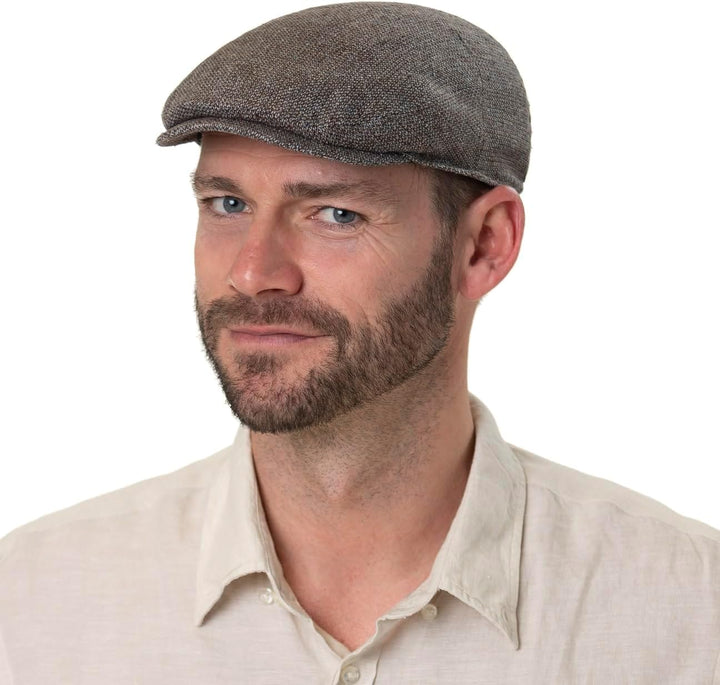 Stetson Viando Silk Driver Flatcap - Mütze aus Seide & Baumwolle - Klassischer Stil - Seidencap für