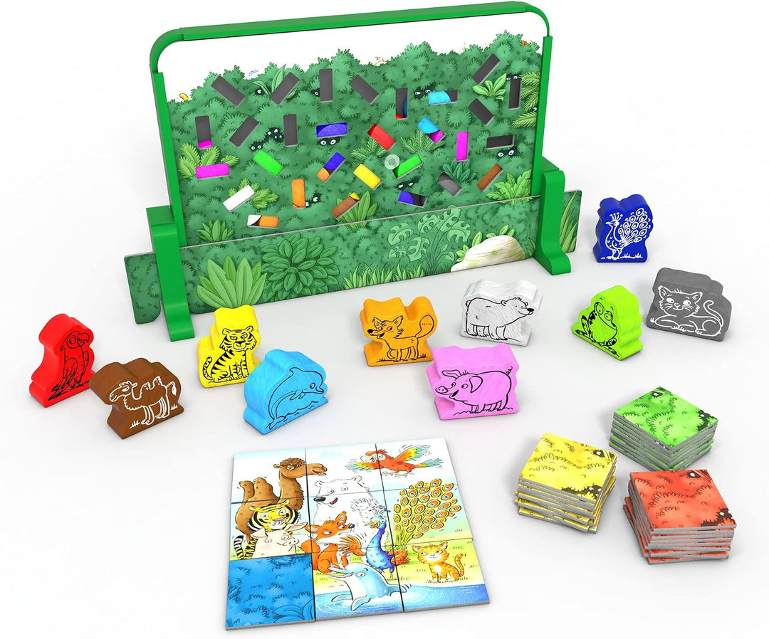Zoch 601105137 Ist da wer? – Kinderspiel, für 2 bis 4 Spieler – Kombinieren, Reagieren und Farben zu
