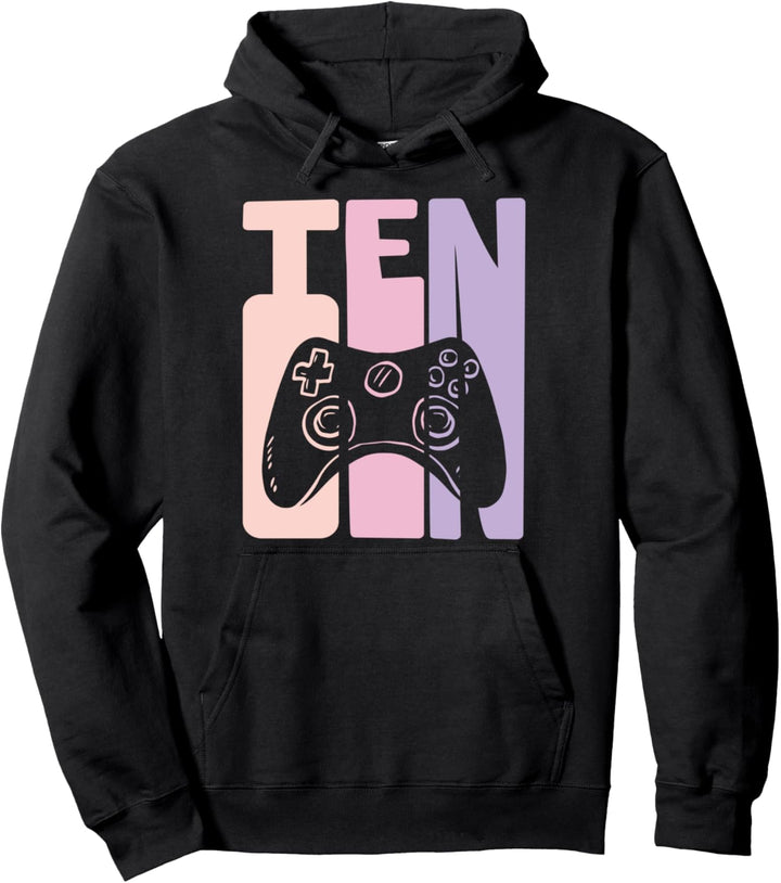 Level 10 Jahre Geburtstagsshirt Mädchen Gamerin 10 Jahre alt Pullover Hoodie