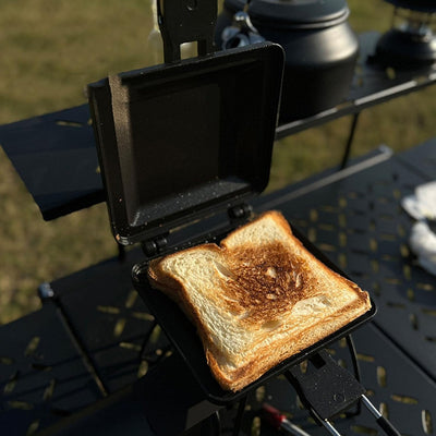 Camping Toastie Maker Toasted Sandwish Maker Herd Toasted Maker Backform mit Griffen Doppelseitige G