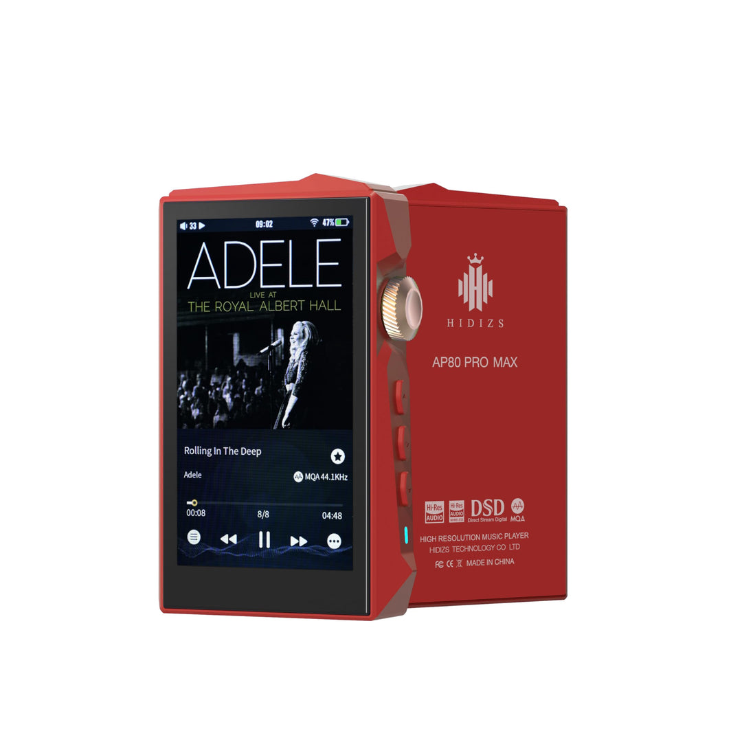 Hidizs AP80 PRO MAX MP3 Player mit Bluetooth WLAN, Hi-Res Streaming DLNA und AirPlay Wireless, Zwei