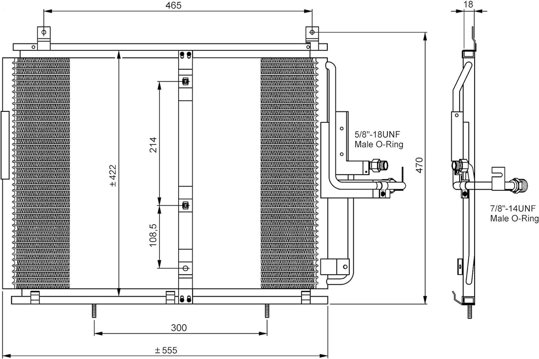 NRF 35244 Kondensator, Klimaanlage