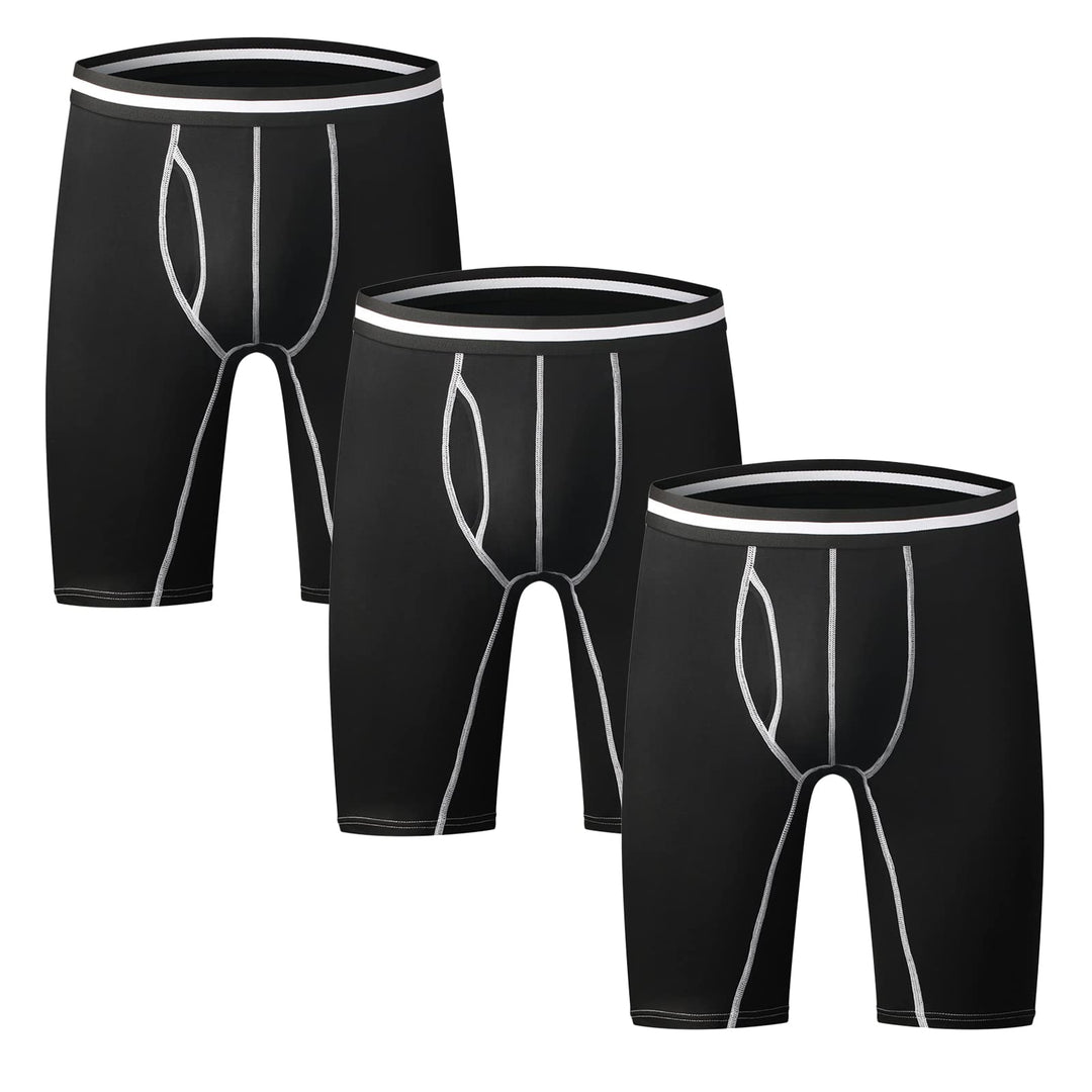 Nuofengkudu Herren Boxershort Langes Bein Sport Fitness Unterhosen Männer Unterwäsche Retroshorts Pa