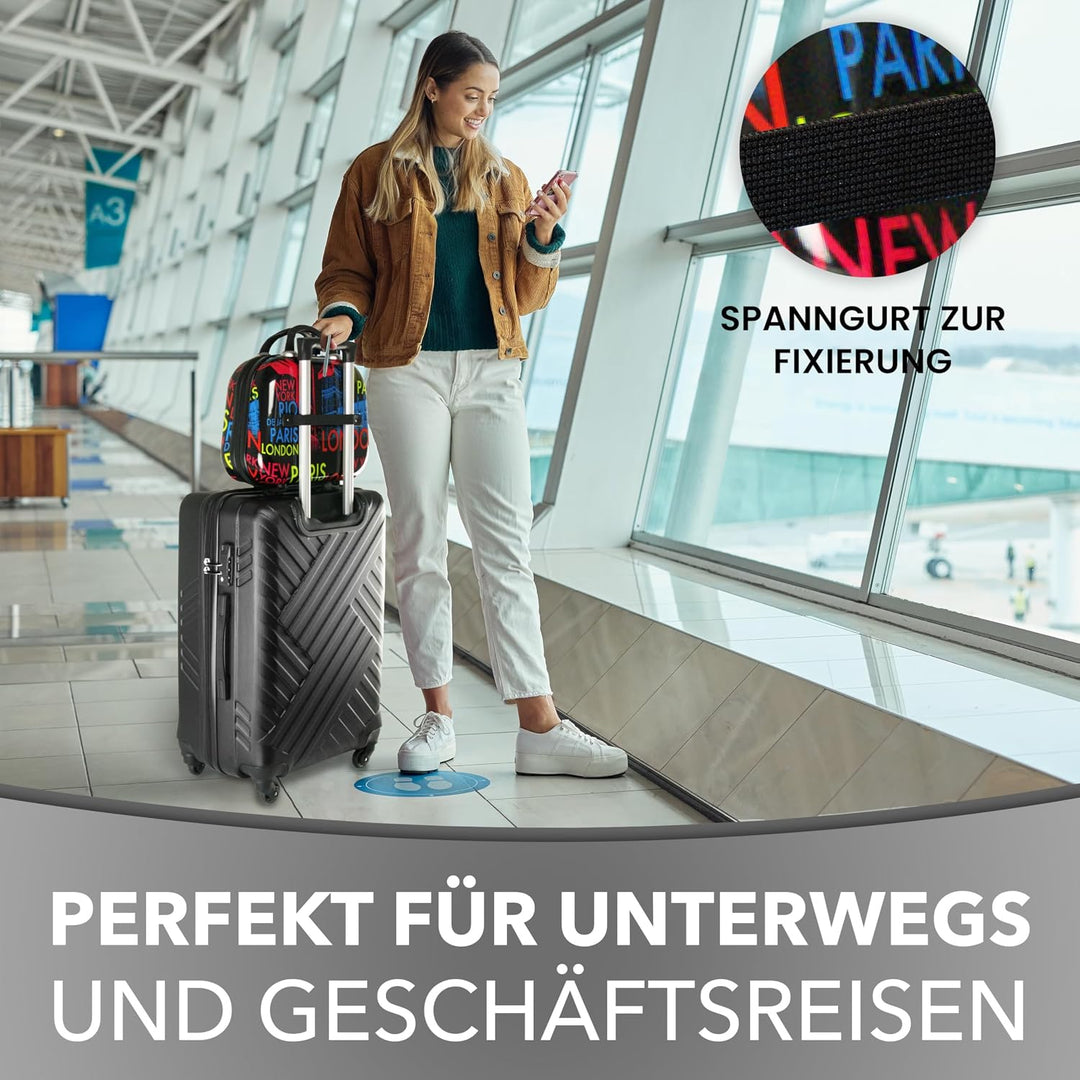 Xonic Kosmetikkoffer Damen – Beauty Case Hartschale für Reisen – Robustes Beautycase Damen mit Trage