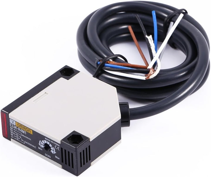 Fotozelle mit Spiegel 230 + Reflexion Lichtbarriere E3JK-R4M1 Lichtschalter Reflexionssensor AC 90-2