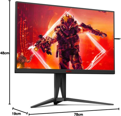 AOC AGON AG275QZN - 27 Zoll QHD Gaming Monitor, FreeSync Premium , 0,5 ms, 240 Hz (2560x1440, Displa