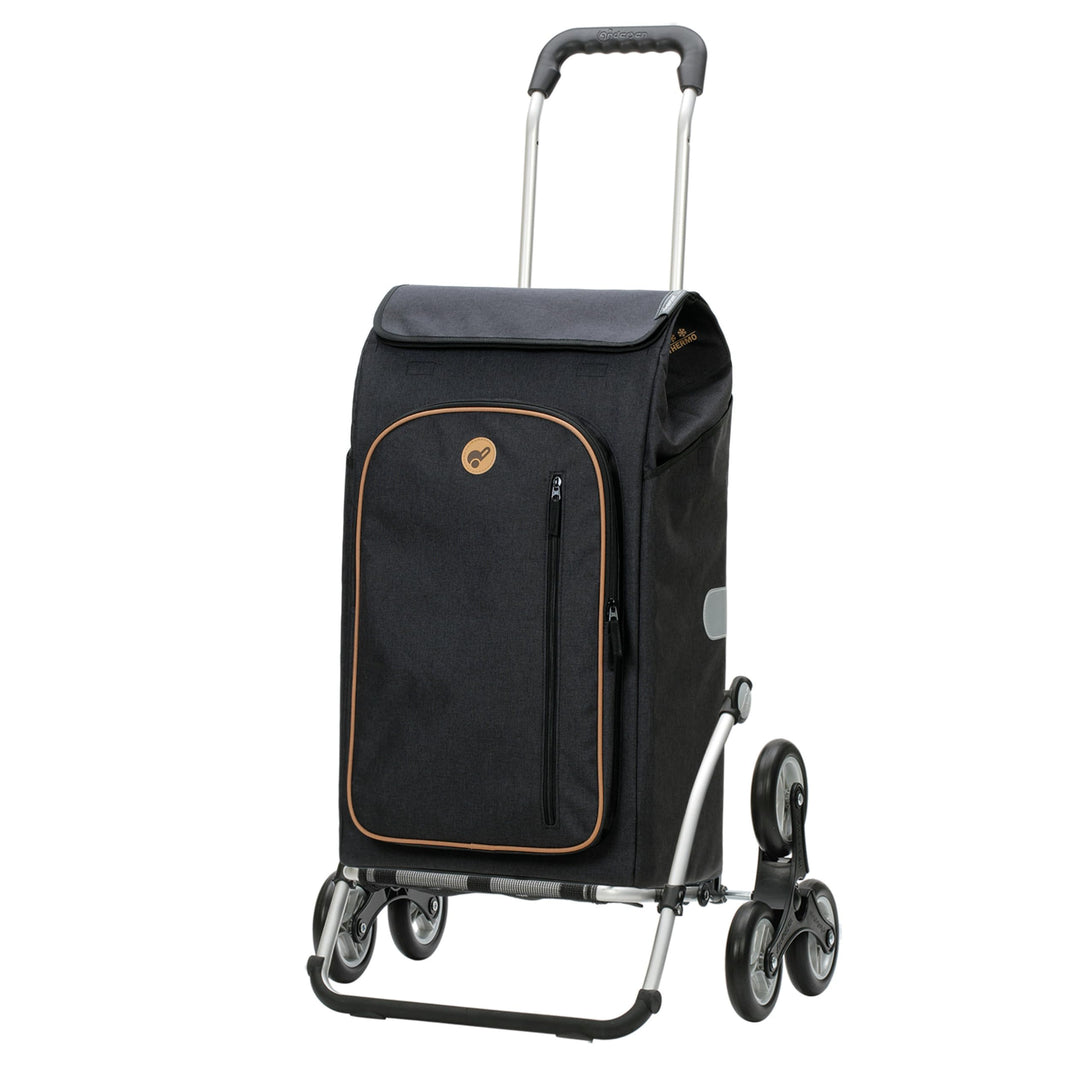 Andersen Einkaufstrolley - klappbar - 61 Liter - Treppensteiger - mit Kühlfach - Aufhängung für Eink