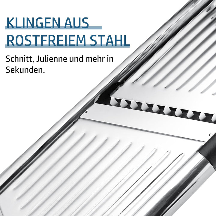 Gemüsehobel, Mandoline Slicer, Gemüseschneider, Verstellbar gemüsefriseur, Gemüseschneider Edelstahl
