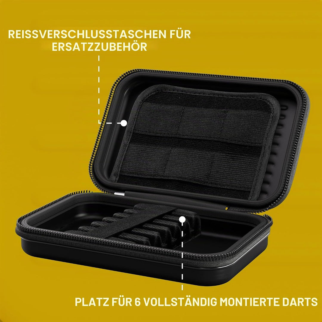 Target Darts Takoma XL Darts Case - Holds x 2 Satz Darts Brieftasche Gelb, Gelb
