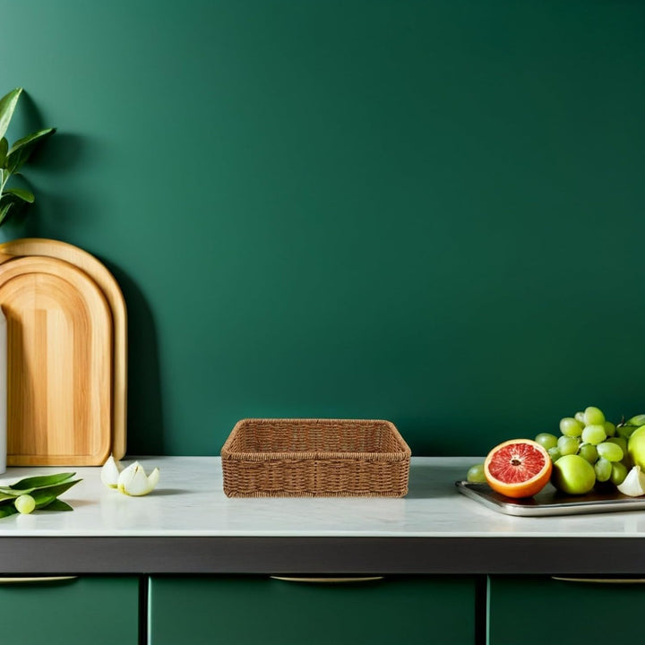 HEMOTON Gewürzkorb aus Kunststoff mit Offenem Design und Platzsparender Aufbewahrung Eleganter Organ