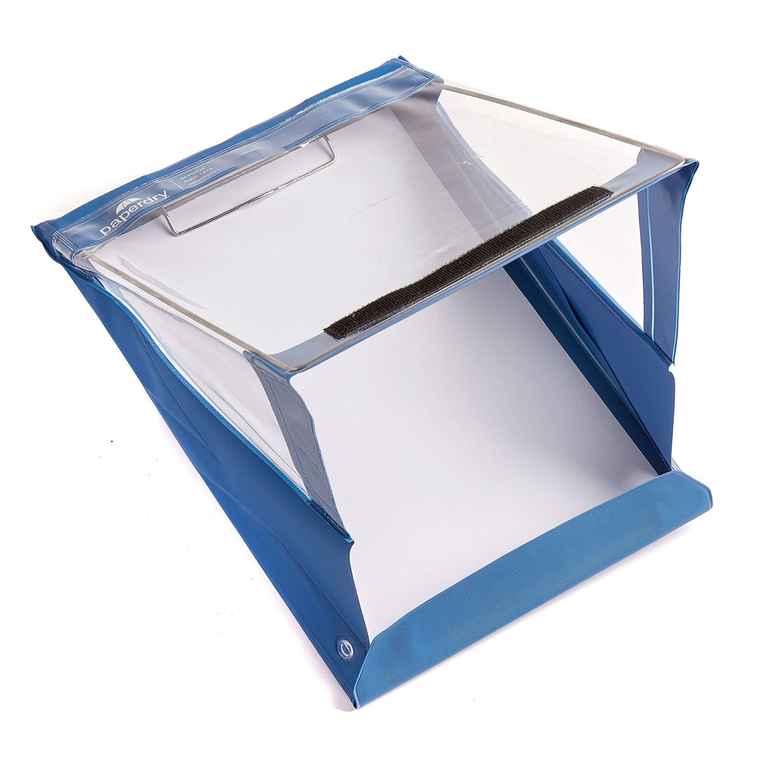 Paperdry Blau Wasserfestes Klemmbrett A4 Hochformat, Hochwertiges PVC, 18 Monate Garantie, Klemmbret