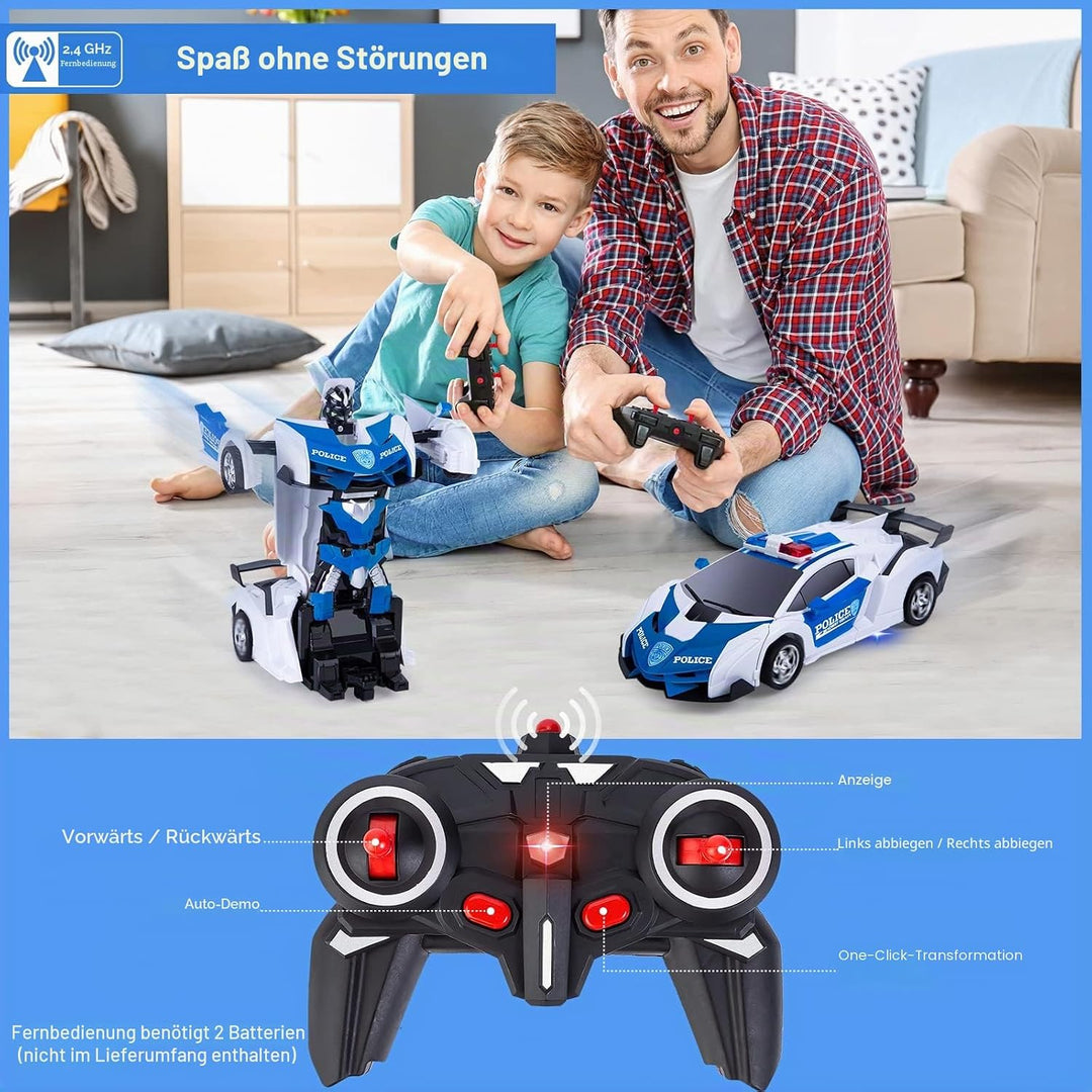 Transformator Spielzeug Verformung RC Auto Ferngesteuertes Auto Roboter Spielzeug für Kinder Jungen