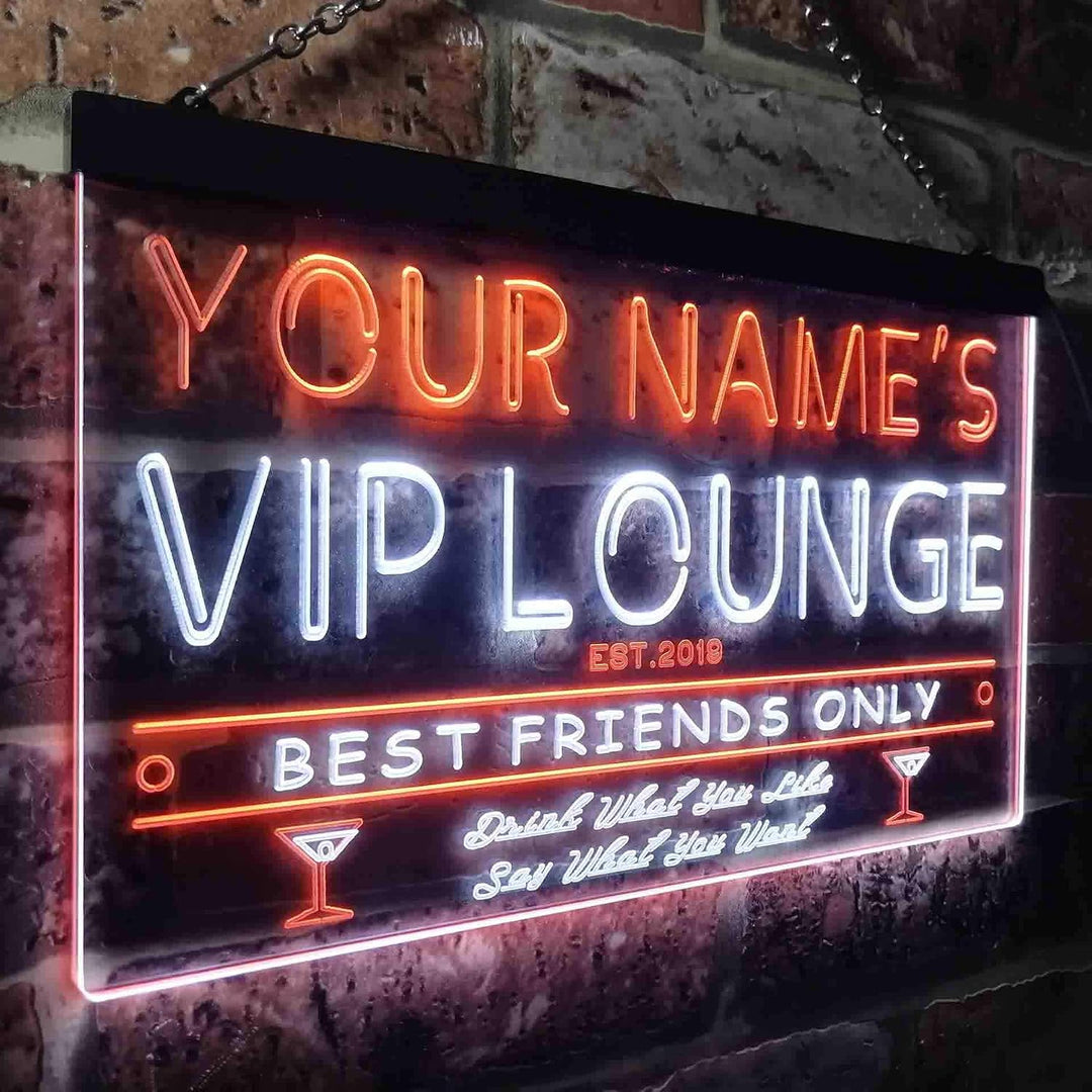 Personalized Your Name Est Year Theme VIP Lounge Bar Club Pub Dual Color LED Barlicht Neonlicht Lich