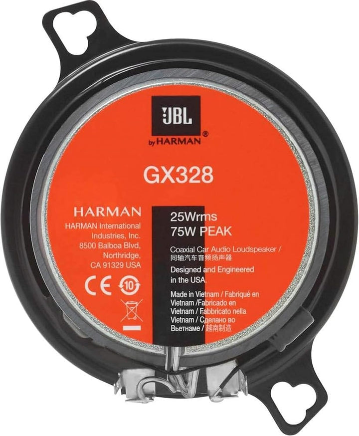 JBL GX328 Koaxial-Auto-Audio-Lautsprecher, 8,9 cm, Black
