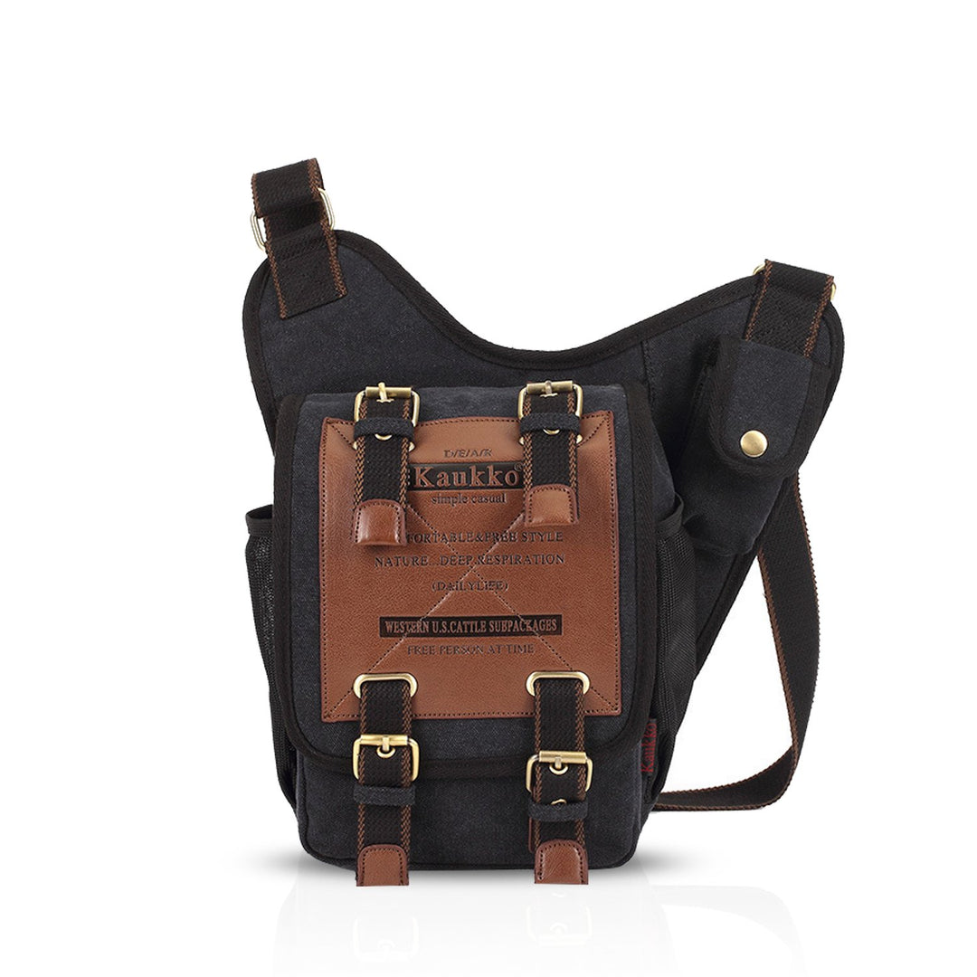 FANDARE Vintage Rucksack Sling Bag Umhängetasche Messenger Tasche Schultertasche Reisen Klein Crossb