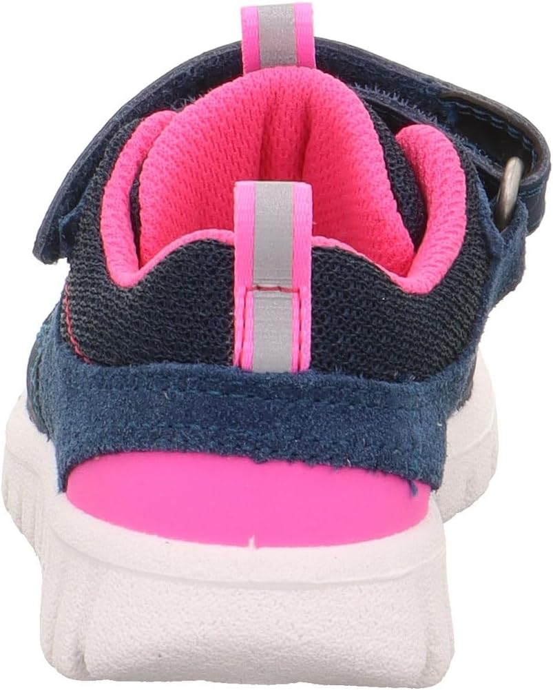 Superfit Mädchen Sport7 MiniSneaker 20 EU Weit Blau Pink 8020, 20 EU Weit Blau Pink 8020