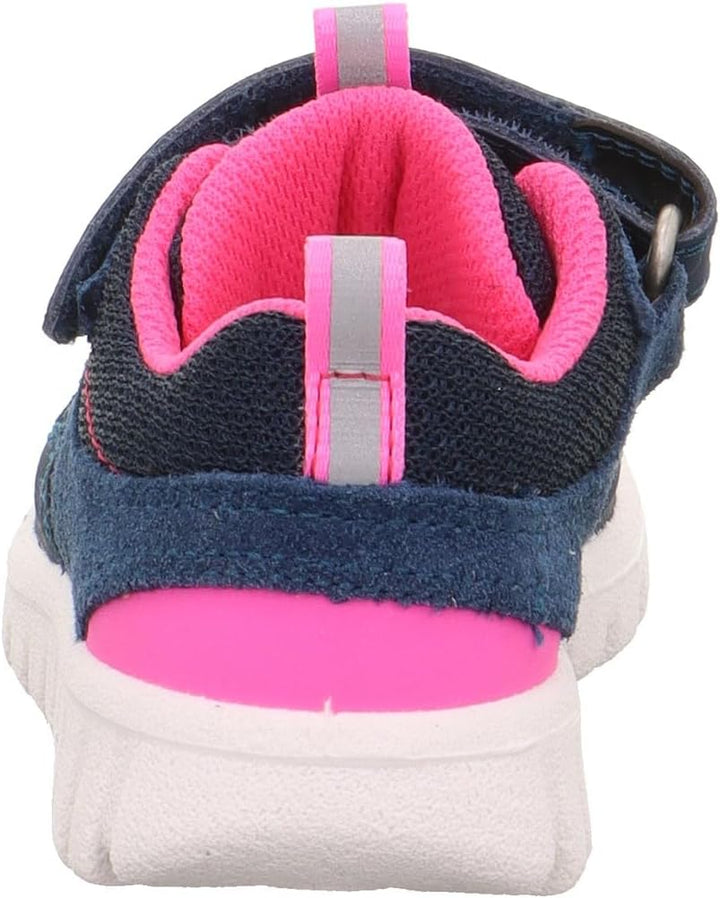 Superfit Mädchen Sport7 MiniSneaker 20 EU Weit Blau Pink 8020, 20 EU Weit Blau Pink 8020
