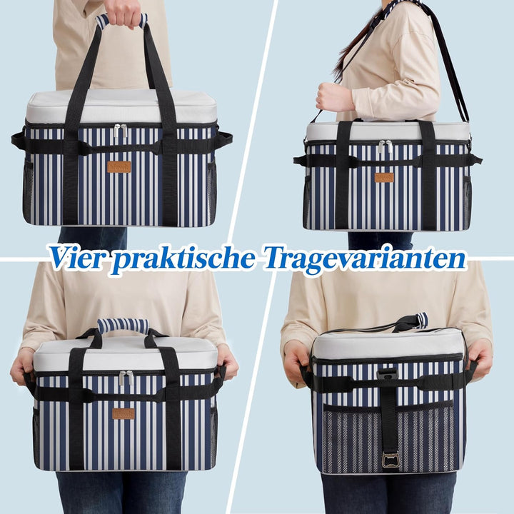 Lifewit Kühltasche 30L, Faltbar Picknicktasche für Essen & Getränke, Kühlbox Tragbare Eistasche für
