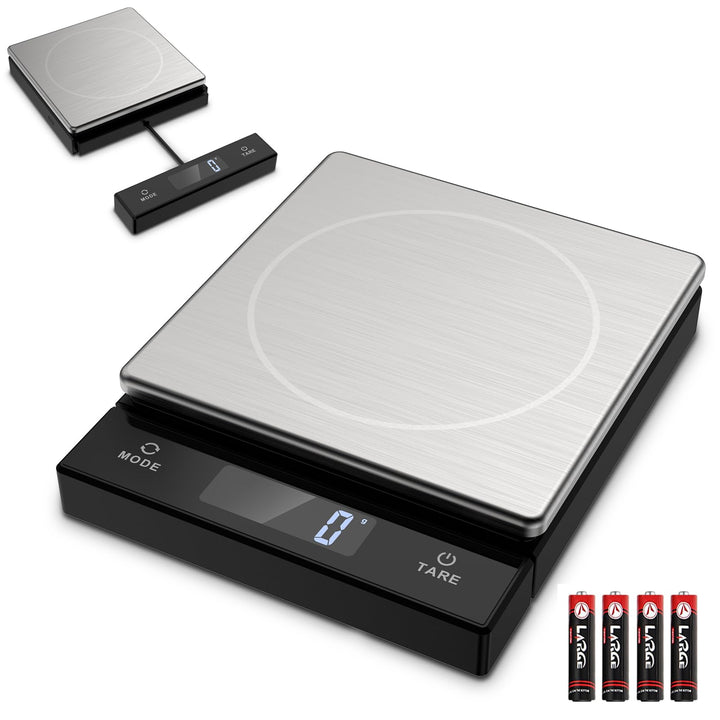 Brifit Digitale Küchenwaage 10kg mit Ausziehbarem Display | Präzise 1g-Teilung, Tare-Funktion, 6 Ein