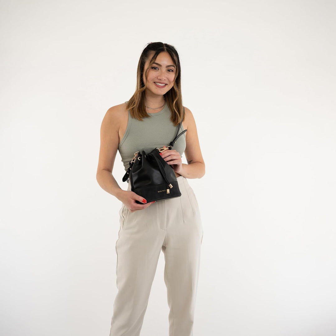 Expatrié Handtasche Damen Klein - Sarah Small - Crossbody Schultertasche aus Veganem Leder - Elegant