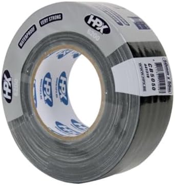 HPX - VDLHPX5050B2 0,05 x 50 m PROFI Reinigungstuch Tape – parent Schwarz 493292, Schwarz