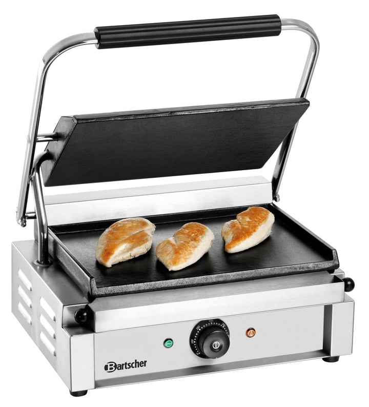 Bartscher Elektro-Kontaktgrill 2,2 kW Grillplatten glatt Gastronomiebedarf