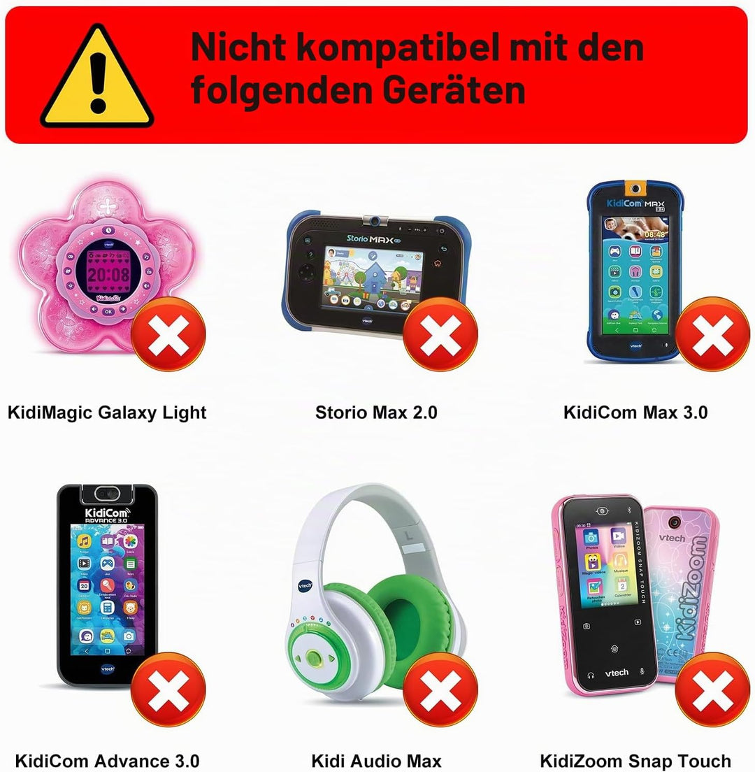 Netzadapter für VTech 80-002181, Ladegerät 6 V/7,5 V, Trafo für VTech Kidimagic Starlight Wecker Ste