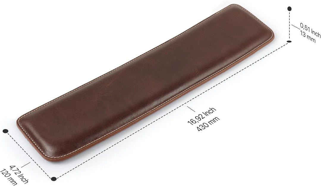 Londo Echtes Leder Tastaturpad - Premium Ergonomische Unterstützung für Komfortables Tippen bei der