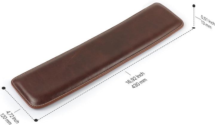 Londo Echtes Leder Tastaturpad - Premium Ergonomische Unterstützung für Komfortables Tippen bei der