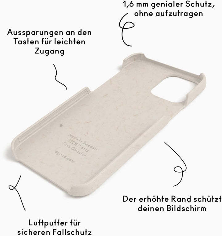 A Good Handyhülle für iPhone 13 Pro Max, Nachhaltig, No Plastic Vanilleweiss No Plastic No Plastic V