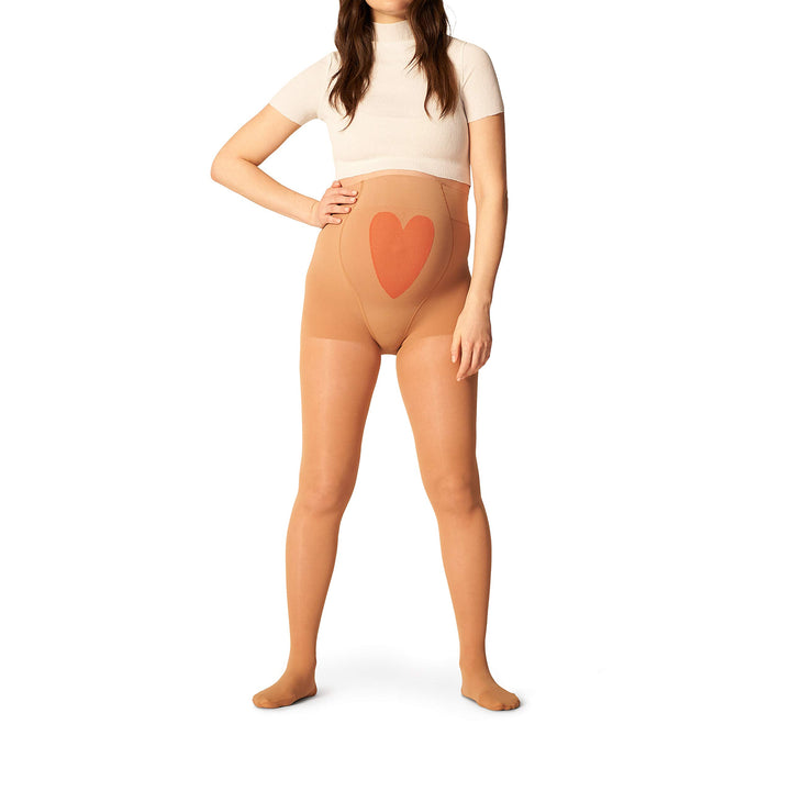 ITEM m6 - MAMA TIGHTS | Blickdichte Umstandsstrumpfhose mit Kompression Schwarz 25 DEN | Stützende S